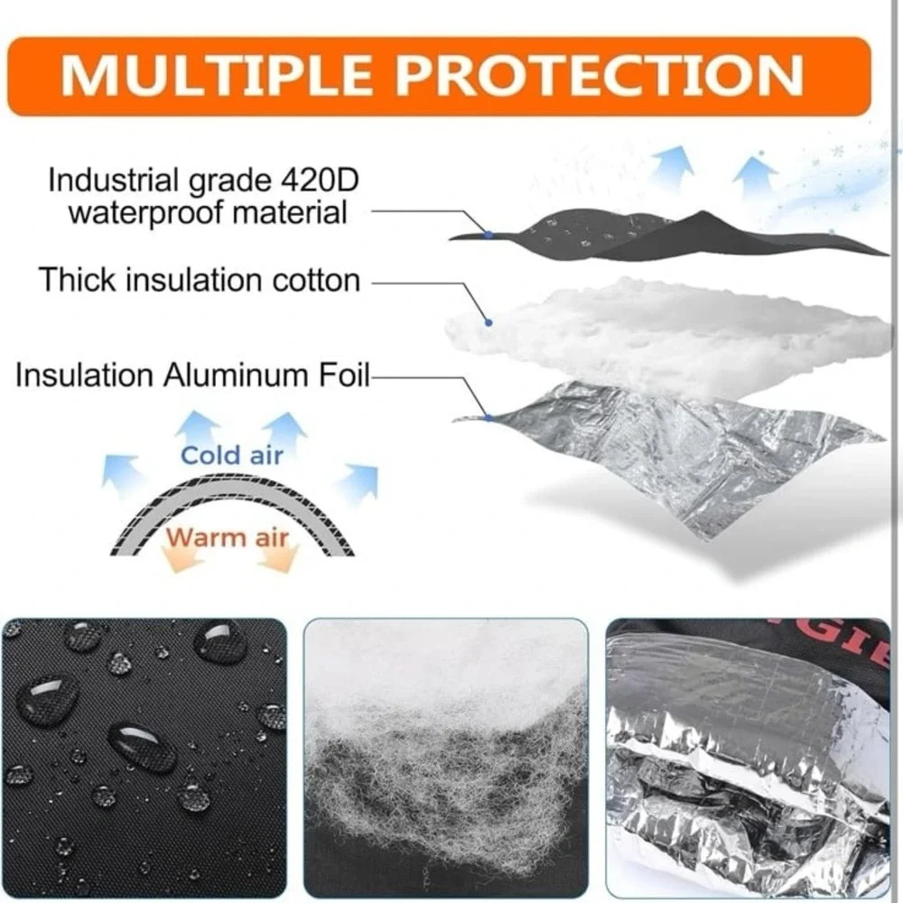 BANGIE Spigot Covers Winter Insulated, Outdoor Faucet Covers Freeze Protection,